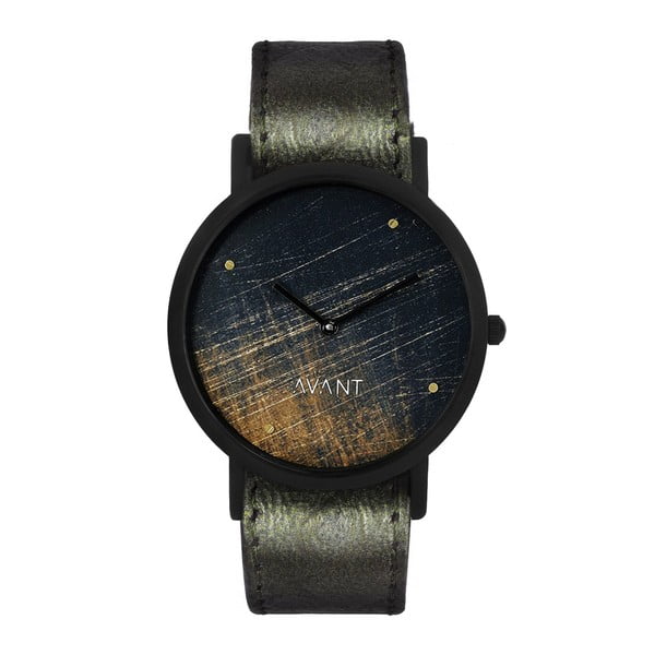Unisex hodinky s tmavozeleným remienkom South Lane Stockholm Avant Noir