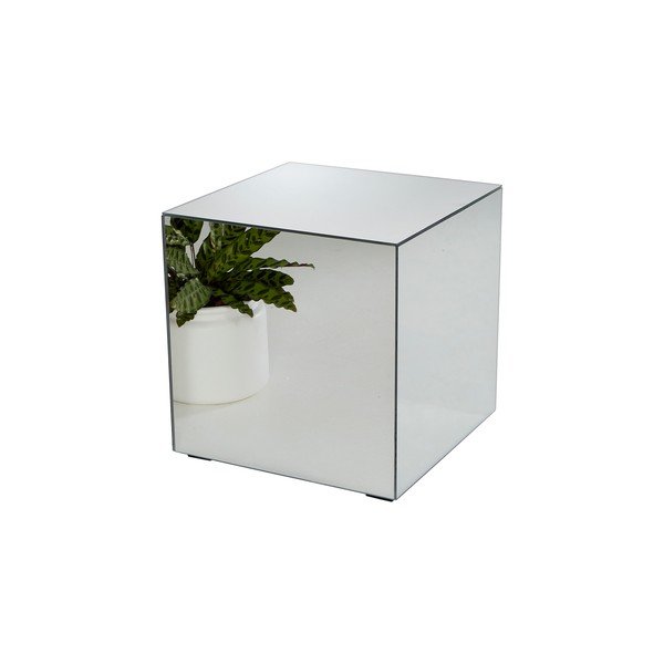 Sklenený odkladací stolík 45,5x45,5 cm Cube – Ellos Home-image-4
