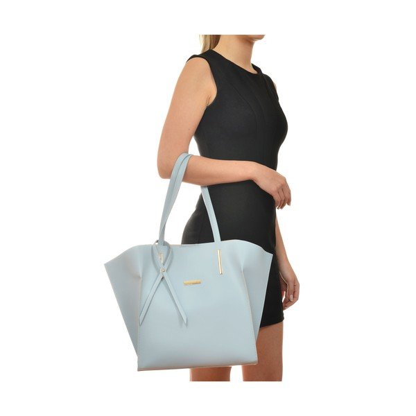 Svetlomodrá kožená kabelka Mangotti Bags Caritta-image-2