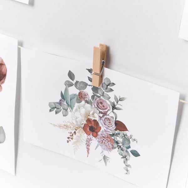 Rámček na stenu v prírodnej farbe 43x43 cm – Casa Selección-image-1