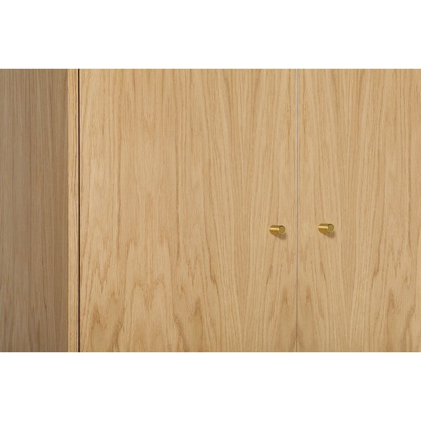Šatníková skriňa v dekore duba v prírodnej farbe 80x190 cm Flora - Woodman-image-1