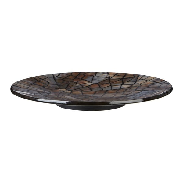 Dekoratívny tanier s lastúrovými detailmi Premier Housewares Crackle Mosaic