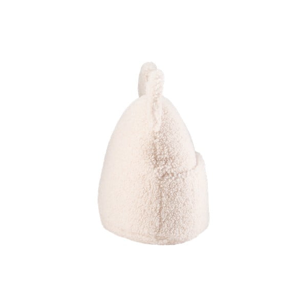 Krémový detský pohovkový vankúš z textílie buklé Teddy Pouch – Wigiwama-image-2