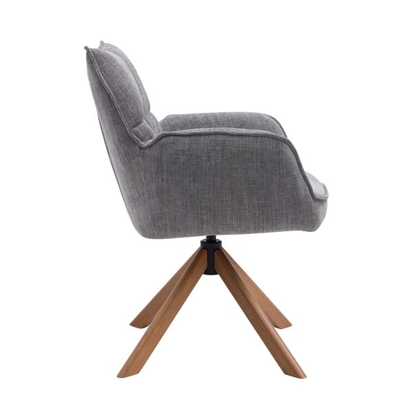 Sivé čalúnené jedálenské kreslá v súprave 2 ks Marilla – Unique Furniture-image-1
