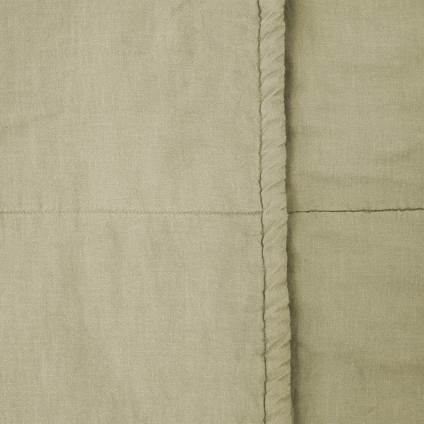 Detská zelená ľanová deka Linen Tales Naturel, 100 x 140 cm-image-1