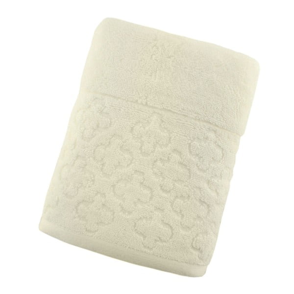 Krémový bavlnený uterák Howard, 50 × 90 cm