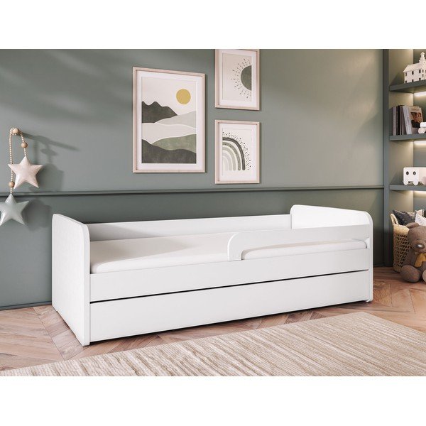 Biela detská posteľ s matracom/s roštom 80x160 cm Duuli – ELTAP-image-1