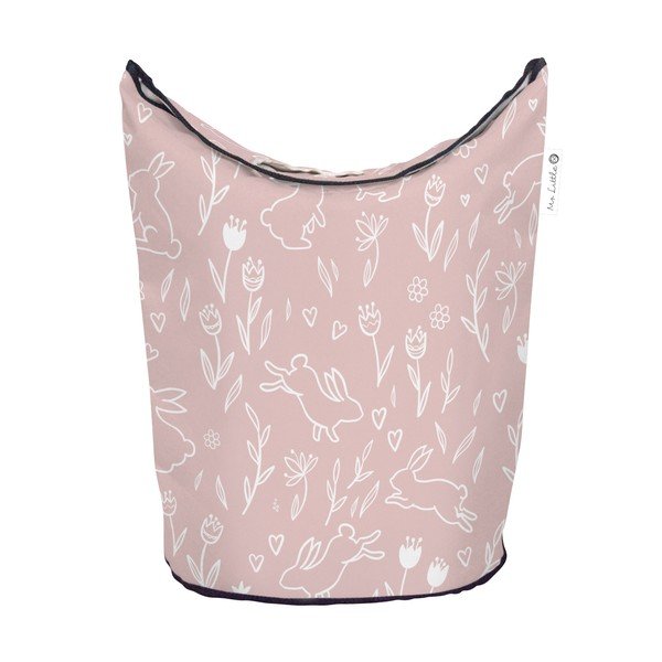 Ružový látkový detský úložný kôš Sweet Bunnies - Butter Kings-image-2