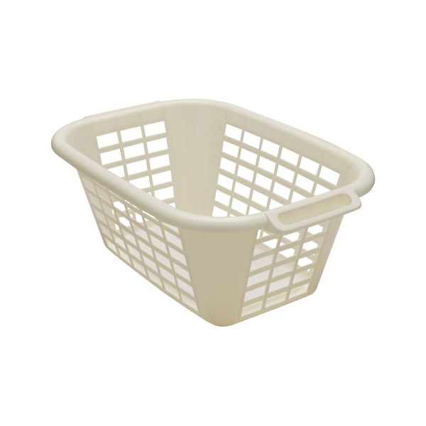 Krémový kôš na bielizeň Addis Rect Laundry Basket, 40 l
