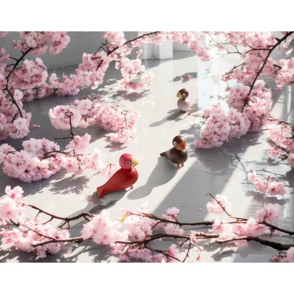 Drevená soška (výška 12,5 cm) Bird Flora – Kay Bojesen Denmark-image-1