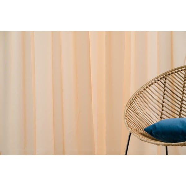 Oranžová záclona 300x260 cm Voile – Mendola Fabrics-image-1