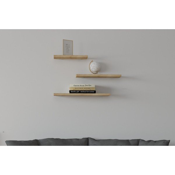 Polica v dekore duba v súprave 3 ks Leila - Kalune Design-image-4