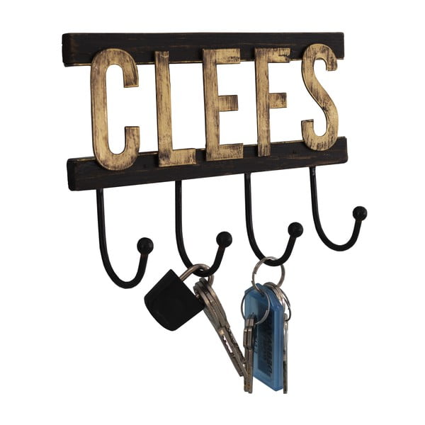 Nástenný drevený vešiak na kľúče - Antic Line-image-1