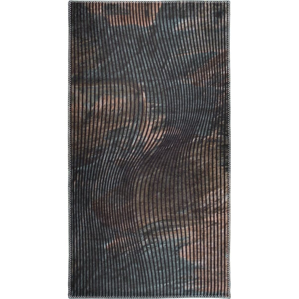 Tmavozelený umývateľný koberec behúň 80x200 cm – Vitaus