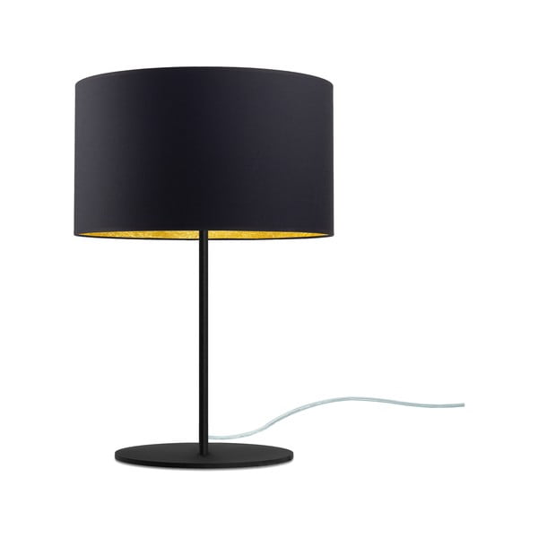 Čierno-zlatá stolová lampa Sotto Luce MIKA M 1T