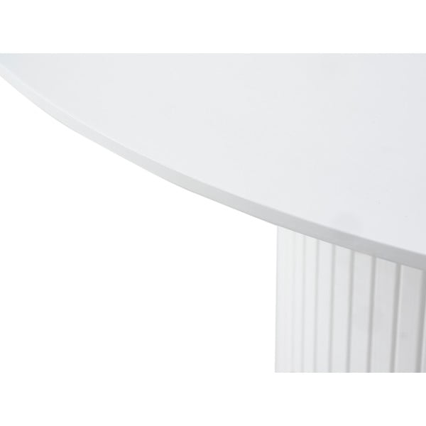 Okrúhly rozkladací jedálenský stôl s prídavnou doskou ø 120 cm Nola – Unique Furniture-image-4