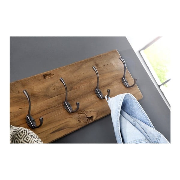 Vešiak na kabáty z teakového dreva HSM collection Railwood-image-3