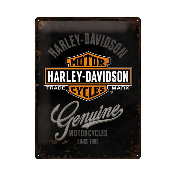 Plechová ceduľa Harley Motorcycles, 30x40 cm