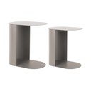 Kovové odkladacie stolíky v súprave 2 ks 30x45 cm Riqueza Oval – Leitmotiv