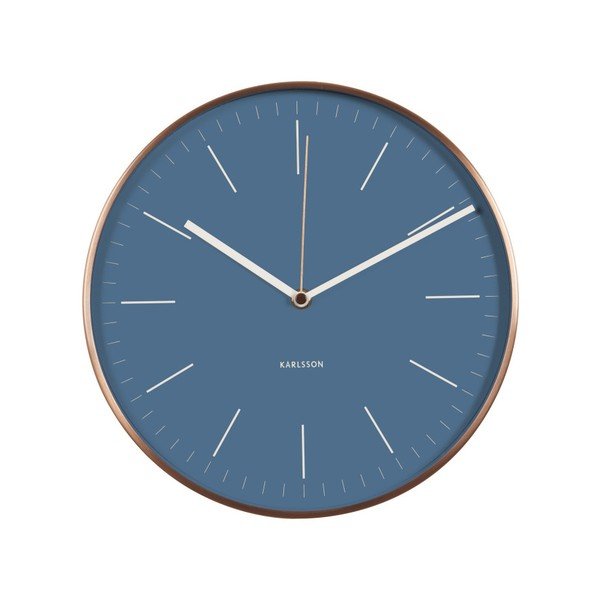 Modré hodiny Present Time Minimal Jeans-image-1