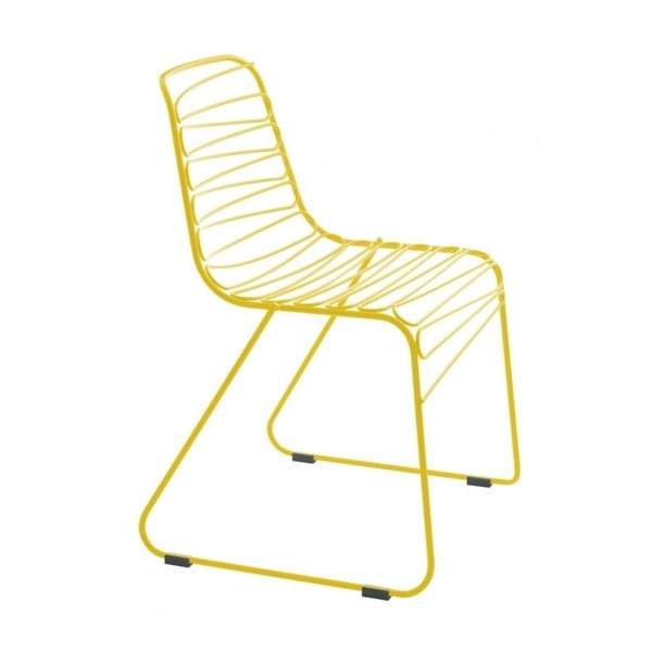 Žltá jedálenská stolička Magis Flux