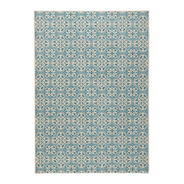 Modrý koberec Hanse Home Gloria Pattern, 80 x 200 cm