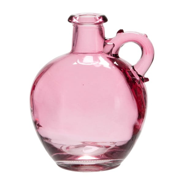 Sklenený džbán/váza Pinkie, výška 17 cm