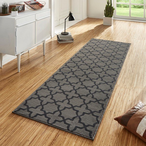 Sivý koberec behúň 350x80 cm Glam - Hanse Home-image-1