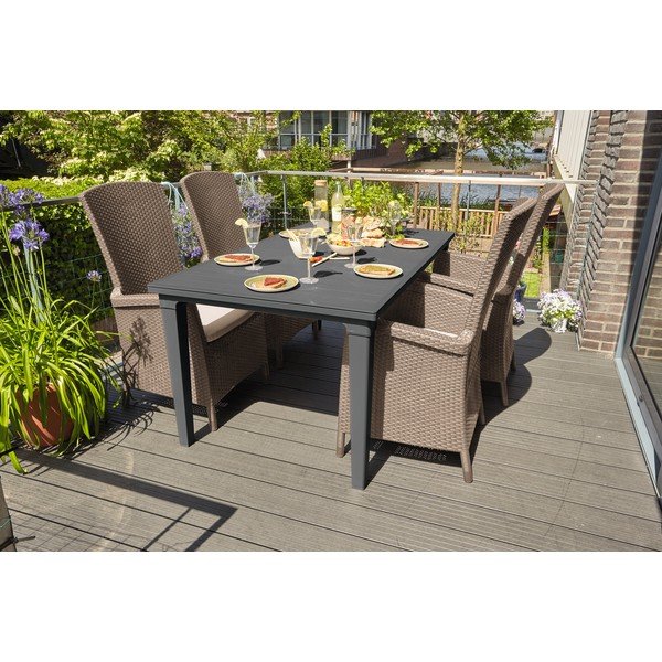 Svetlohnedé plastové záhradné kreslo Vermont – Keter-image-2