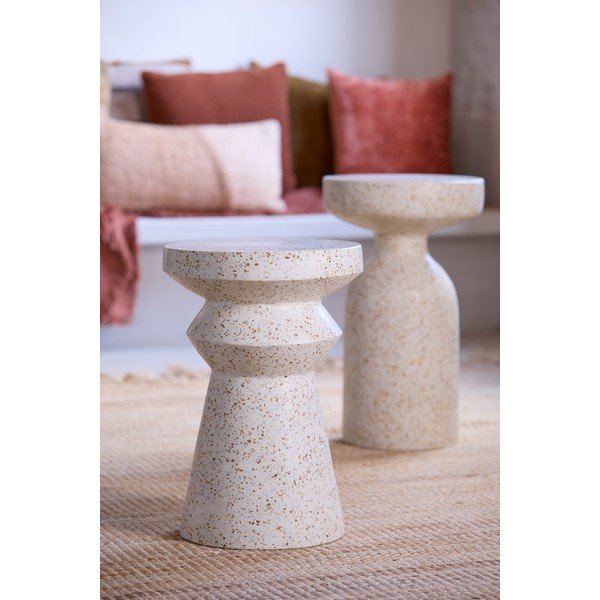 Terrazzo okrúhly odkladací stolík ø 32 cm Sella – Light & Living-image-2