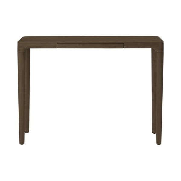 Hnedý konzolový stolík z dubového dreva 12x110 cm Heart'n'Soul – UMAGE-image-2