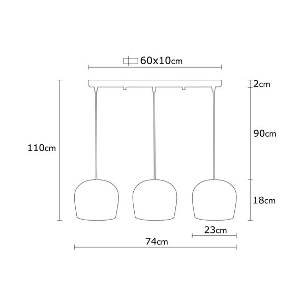 Čierne závesné svietidlo Berceste – Opviq lights-image-4
