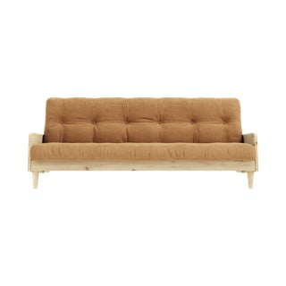 Horčicová rozkladacia pohovka 190 cm India – Karup Design