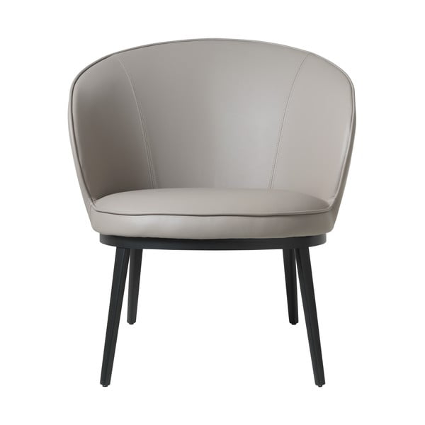 Sivobéžové kreslo z imitácie kože Gain – Unique Furniture-image-2