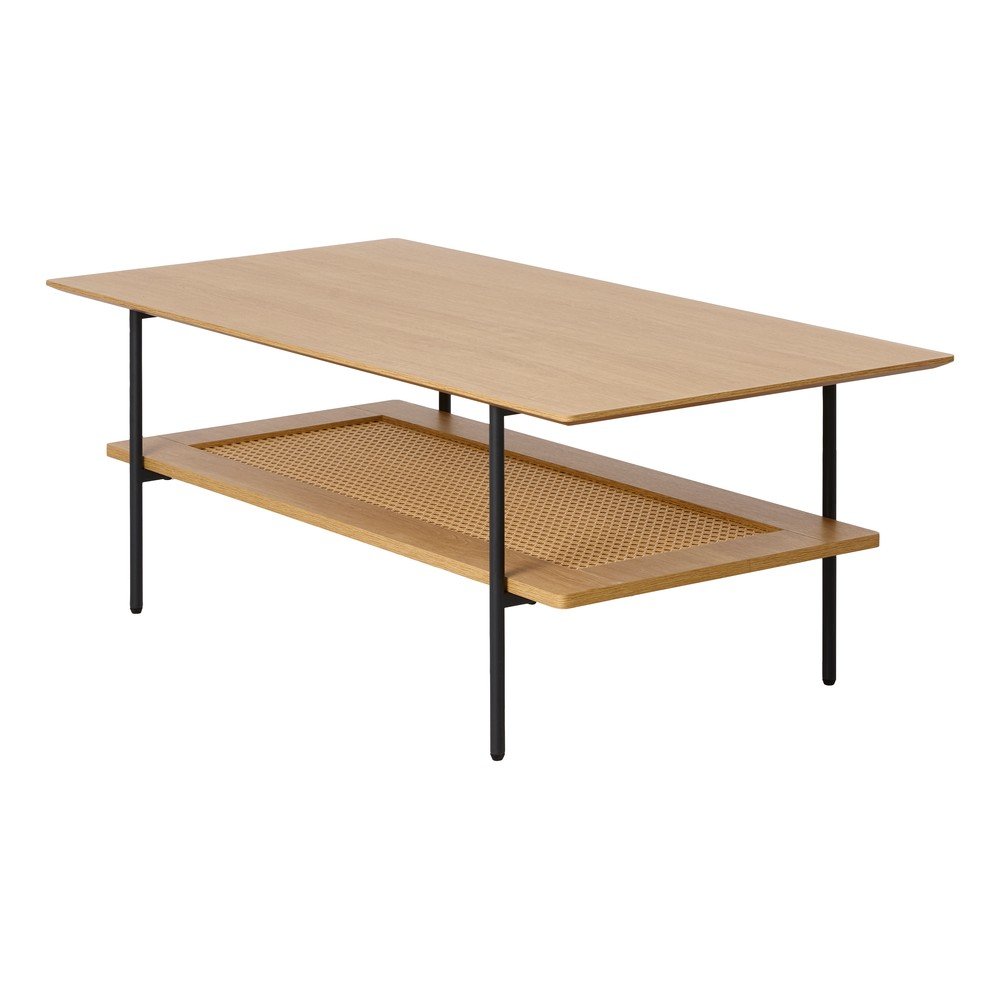 E-shop Konferenčný stolík v dekore duba v prírodnej farbe 55x110 cm Pensacola – Unique Furniture