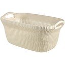 Béžový plastový kôš na bielizeň 40 l Knit – Curver