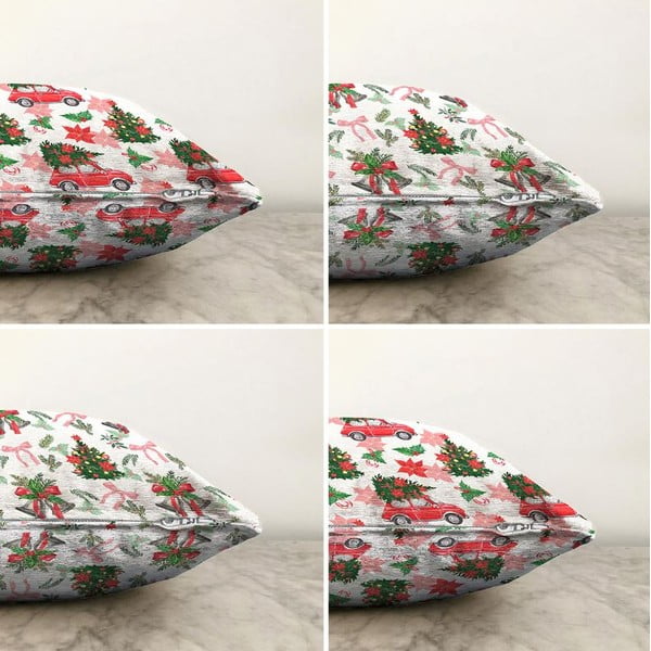 Textilné obliečky na vankúše s vianočným motívom v súprave 4 ks 43x43 cm - Mila Home-image-2