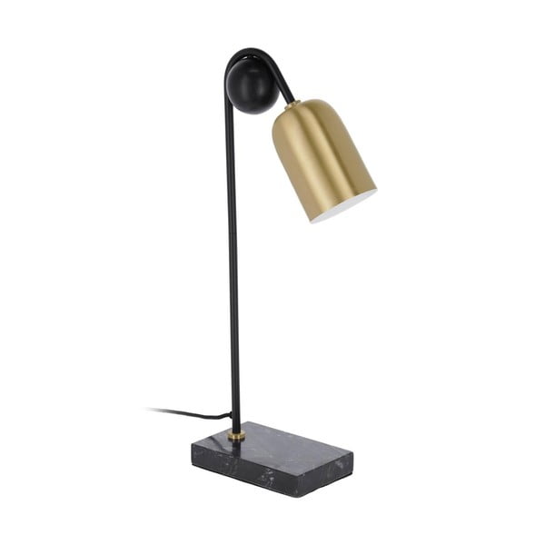 Stolová lampa v čierno-zlatej farbe (výška 60 cm) Natsumi – Kave Home