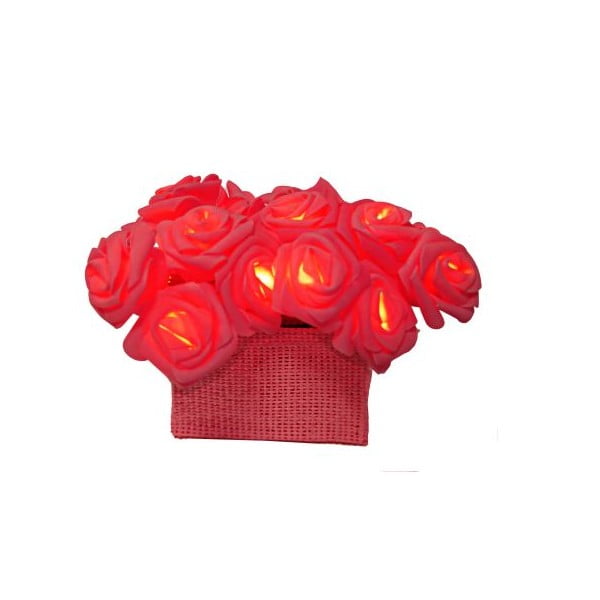 Svetelná LED reťaz Best Season Red Roses