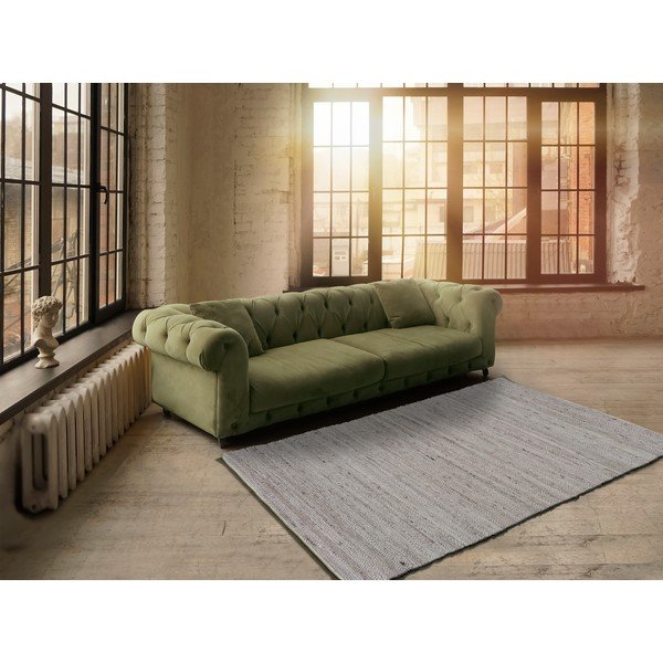 Svetlobéžový koberec z recyklovaného plastu Universal Cinder, 60 x 110 cm-image-1