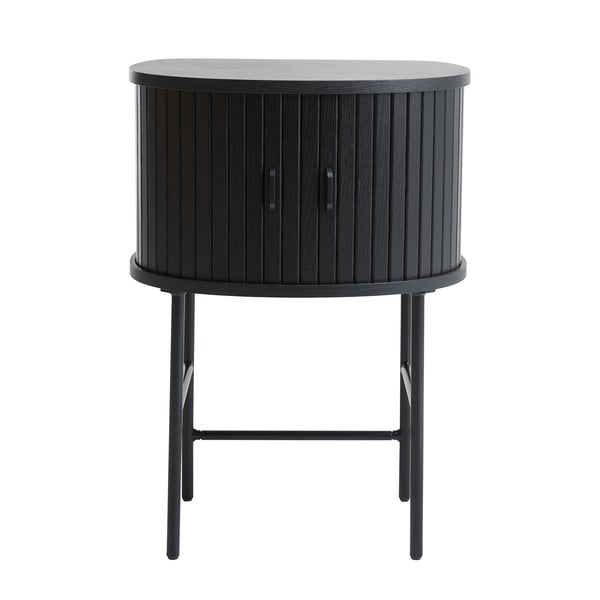 Čierny nočný stolík Nola – Unique Furniture