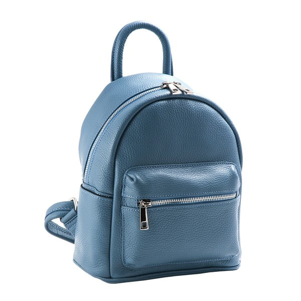Modrý batoh z pravej kože Andrea Cardone