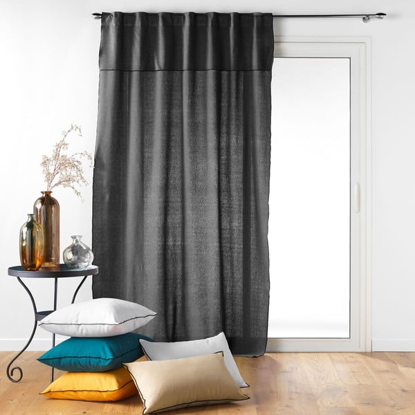 Antracitový záves 140x240 cm Mistraline – douceur d'intérieur-image-3