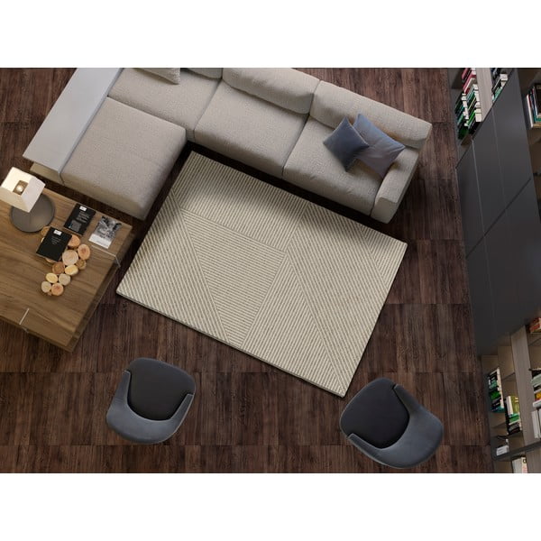 Béžový koberec 129x190 cm Pure – Universal-image-1