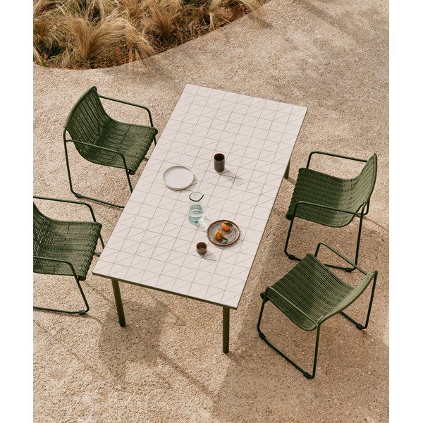 Záhradný jedálenský stôl s keramickou doskou 101x223 cm Maurina – Kave Home-image-1