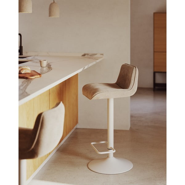 Béžové barové stoličky v súprave 2 ks 103 cm Zenda – Kave Home-image-1