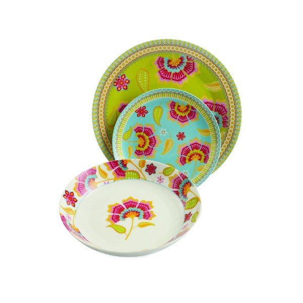 Sada porcelánových tanierov Oriental, 18 ks