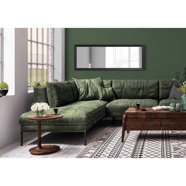 Nástenné zrkadlo v čiernom ráme Styler Paris, 47 x 147 cm-image-1