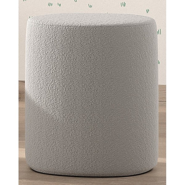 Svetlosivý detský puf z textílie buklé MOON – Vipack-image-1