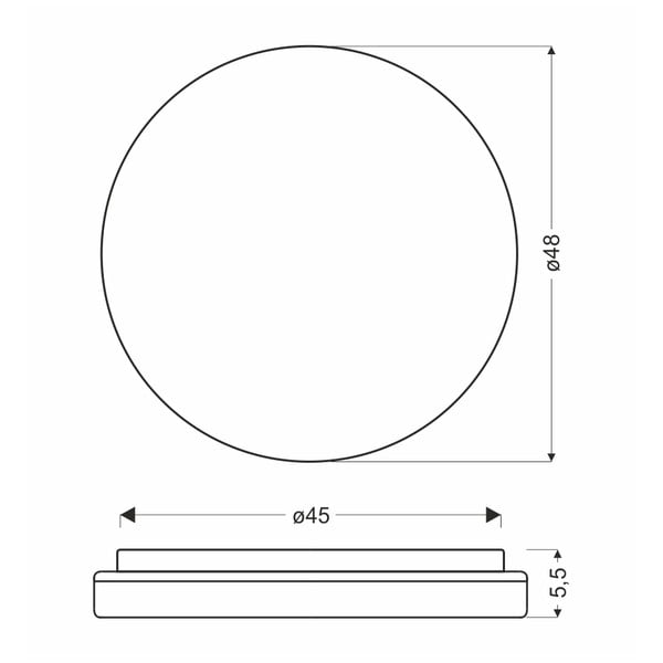 LED stropné svietidlo v prírodnej farbe ø 48 cm Gandava – Candellux Lighting-image-2